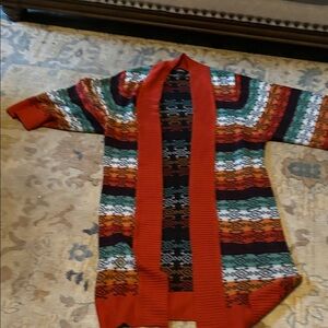 Ashro Colorful Patterned Cardigan